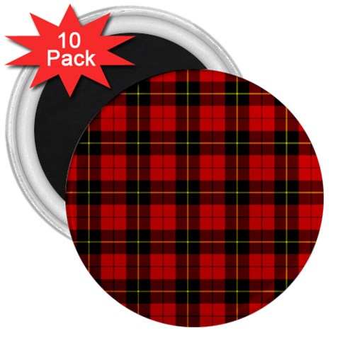 Wallace Tartan 3  Magnet (10 pack) from ArtsNow.com Front