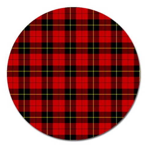 Wallace Tartan Magnet 5  (Round) from ArtsNow.com Front