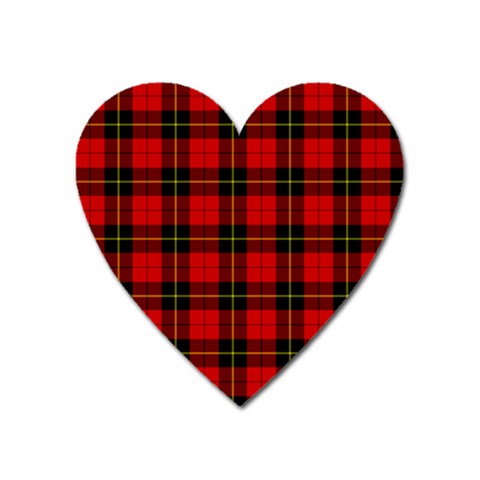 Wallace Tartan Magnet (Heart) from ArtsNow.com Front