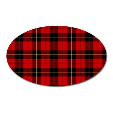 Wallace Tartan Magnet (Oval) from ArtsNow.com Front