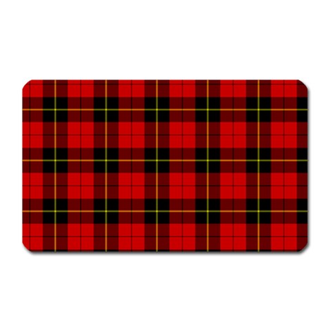 Wallace Tartan Magnet (Rectangular) from ArtsNow.com Front