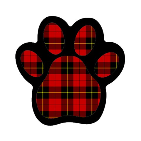 Wallace Tartan Magnet (Paw Print) from ArtsNow.com Front