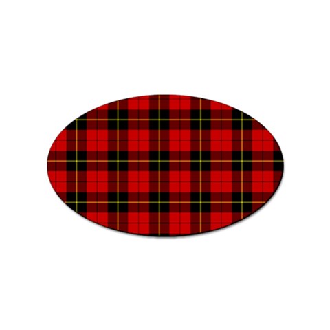 Wallace Tartan Sticker (Oval) from ArtsNow.com Front