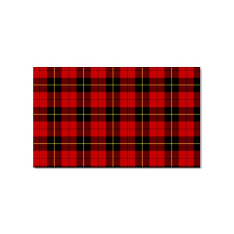 Wallace Tartan Sticker (Rectangular) from ArtsNow.com Front