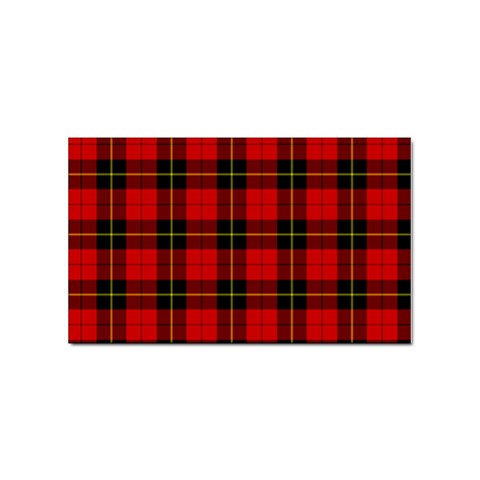 Wallace Tartan Sticker Rectangular (100 pack) from ArtsNow.com Front