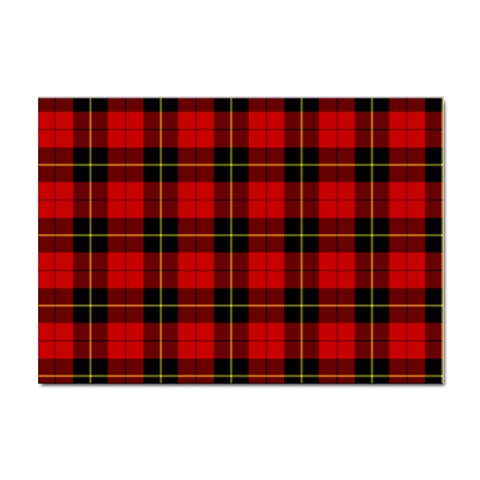 Wallace Tartan Sticker A4 (10 pack) from ArtsNow.com Front