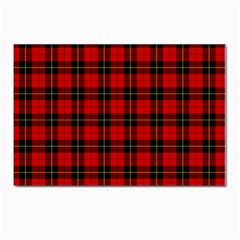 Wallace Tartan Postcard 4 x 6  (Pkg of 10) from ArtsNow.com Front