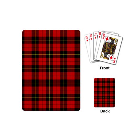 Wallace Tartan Playing Cards (Mini) from ArtsNow.com Back