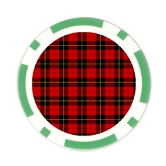 Wallace Tartan Poker Chip Card Guard from ArtsNow.com Front