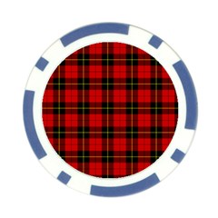 Wallace Tartan Poker Chip Card Guard from ArtsNow.com Front