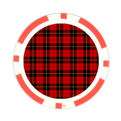 Wallace Tartan Poker Chip Card Guard (10 pack) from ArtsNow.com Front