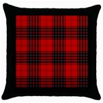 Wemyss Tartan Throw Pillow Case (Black)