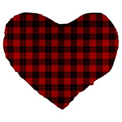 Wemyss Tartan Large 19  Premium Heart Shape Cushion from ArtsNow.com Front