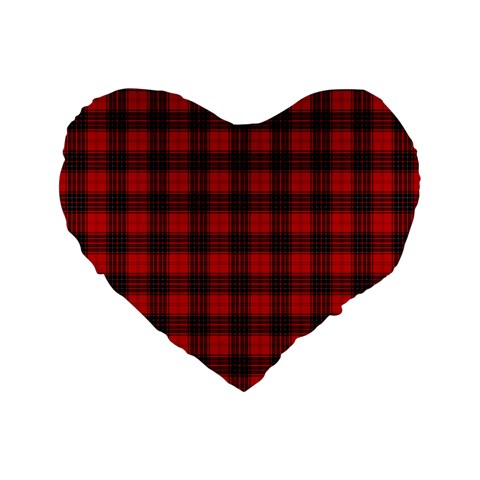 Wemyss Tartan Standard 16  Premium Heart Shape Cushion from ArtsNow.com Front