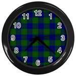 Barclay Tartan Wall Clock (Black)