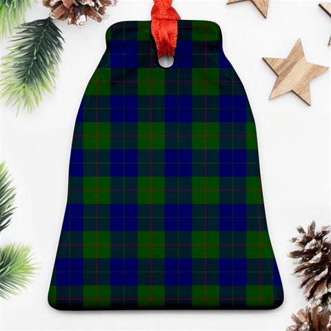 Barclay Tartan Ornament (Bell) from ArtsNow.com Front