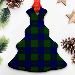 Barclay Tartan Christmas Tree Ornament (Two Sides) from ArtsNow.com Front