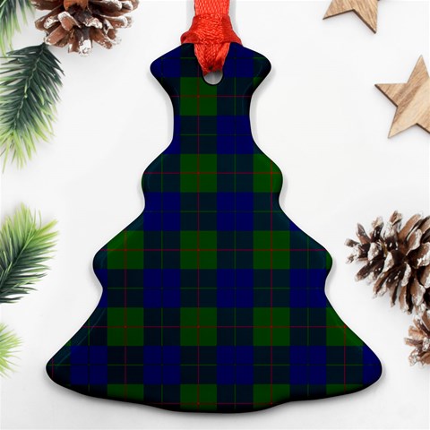 Barclay Tartan Christmas Tree Ornament (Two Sides) from ArtsNow.com Back