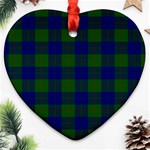 Barclay Tartan Ornament (Heart)