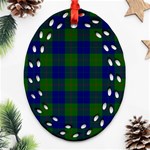 Barclay Tartan Ornament (Bell) Ornament (Oval Filigree)