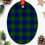 Barclay Tartan Ornament (Oval)