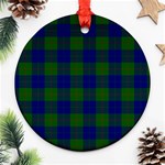 Barclay Tartan Ornament (Round)