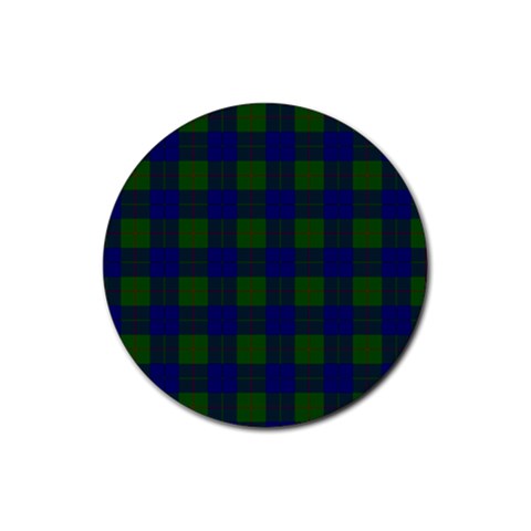 Barclay Tartan Rubber Coaster (Round) from ArtsNow.com Front