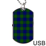 Barclay Tartan Dog Tag USB Flash (One Side)