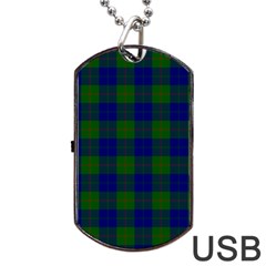 Barclay Tartan Dog Tag USB Flash (Two Sides) from ArtsNow.com Front