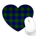 Barclay Tartan Heart Mousepad