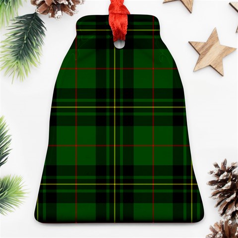 Forbes Tartan Bell Ornament (Two Sides) from ArtsNow.com Front