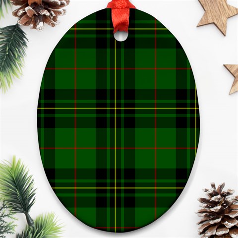 Forbes Tartan Ornament (Oval) from ArtsNow.com Front