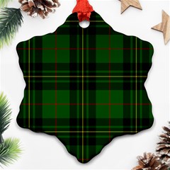 Forbes Tartan Snowflake Ornament (Two Sides) from ArtsNow.com Front