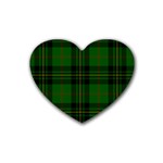 Forbes Tartan Rubber Coaster (Heart)