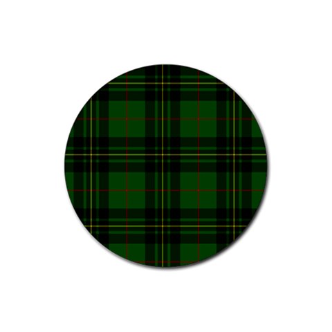 Forbes Tartan Rubber Coaster (Round) from ArtsNow.com Front