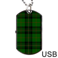 Forbes Tartan Dog Tag USB Flash (Two Sides) from ArtsNow.com Front