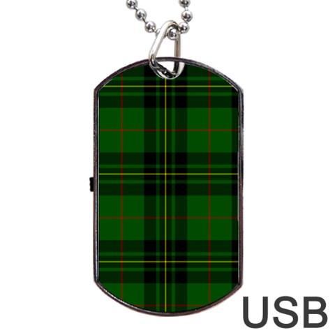 Forbes Tartan Dog Tag USB Flash (Two Sides) from ArtsNow.com Back