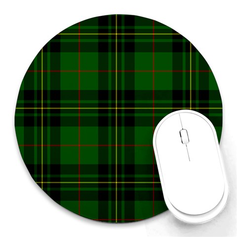 Forbes Tartan Round Mousepad from ArtsNow.com Front