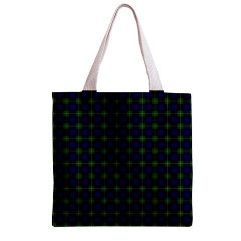 Gordon Tartan Zipper Grocery Tote Bag from ArtsNow.com Front