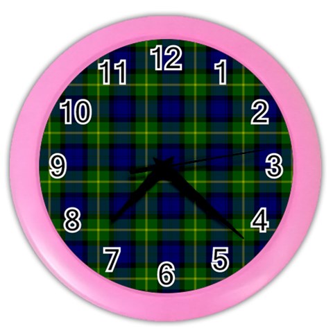 Gordon Tartan Color Wall Clock from ArtsNow.com Front