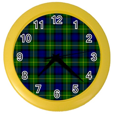 Gordon Tartan Color Wall Clock from ArtsNow.com Front