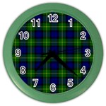 Gordon Tartan Color Wall Clock