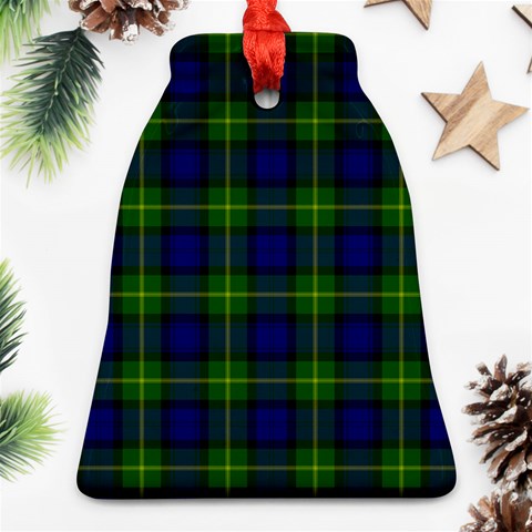 Gordon Tartan Bell Ornament (Two Sides) from ArtsNow.com Front