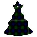 Gordon Tartan Christmas Tree Ornament (Two Sides)