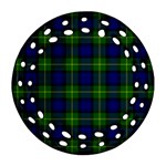 Gordon Tartan Round Filigree Ornament (Two Sides)