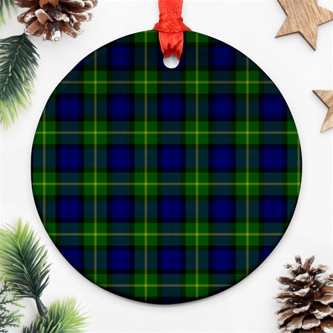 Gordon Tartan Ornament (Round) from ArtsNow.com Front