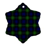 Gordon Tartan Ornament (Snowflake)