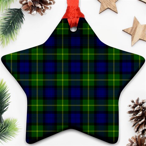 Gordon Tartan Ornament (Star) from ArtsNow.com Front