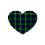 Gordon Tartan Heart Coaster (4 pack)