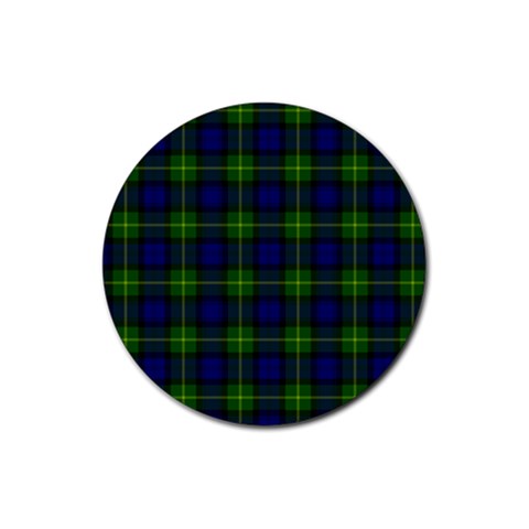 Gordon Tartan Rubber Coaster (Round) from ArtsNow.com Front